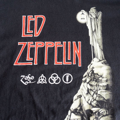 LED ZEPPELIN T 00S Led Zeppelin T-shirt Red Size L
