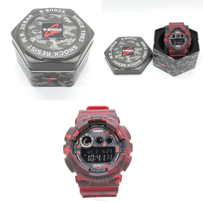 CASIO G-SHOCK BIG CASE GD-120CM-4 Red Watch Size ONE SIZE