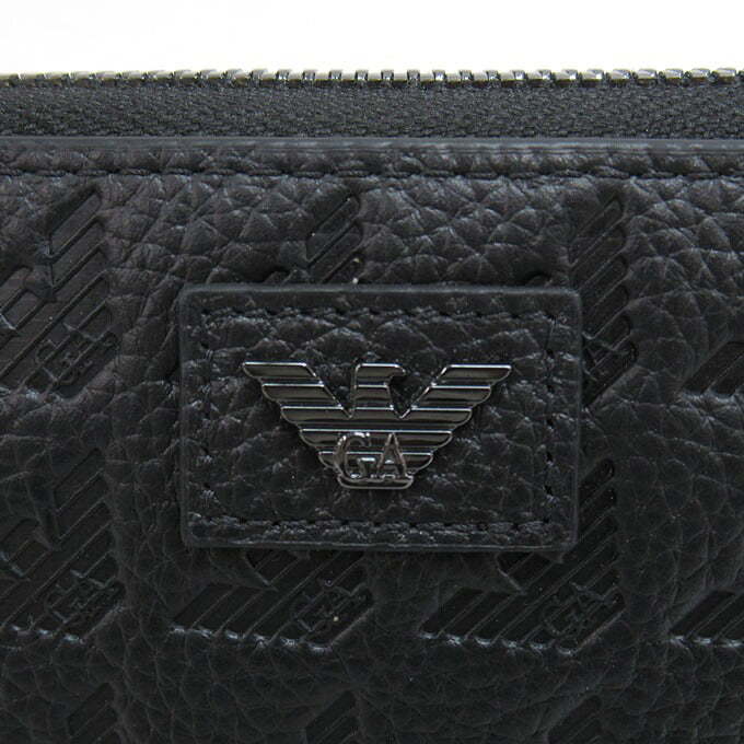EMPORIO ARMANI Eagle Logo Around Wallet Size ONE SIZE