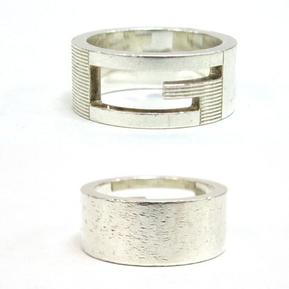 GUCCI Open G 925 Silver Ring Size ONE SIZE