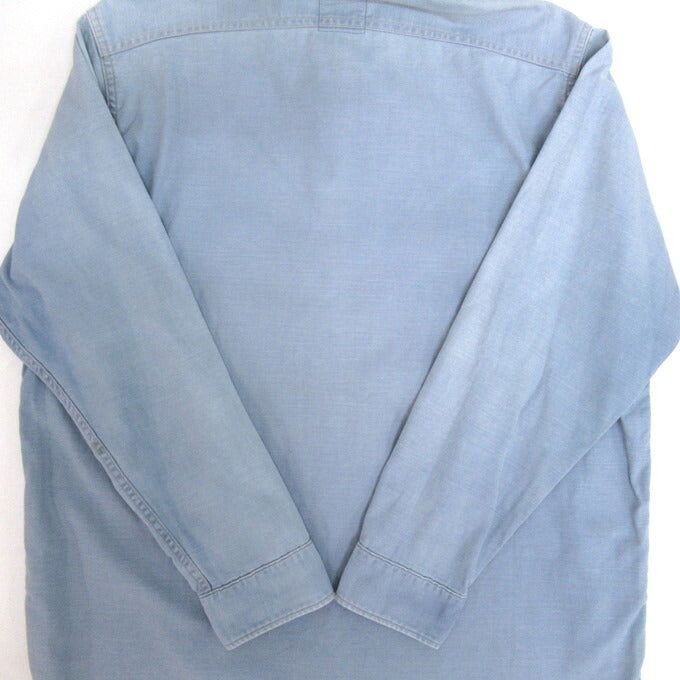 MADISON BLUE Hampton Back Satin Shirt Sax Blue Size 01