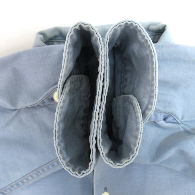 MADISON BLUE Hampton Back Satin Shirt Sax Blue Size 01
