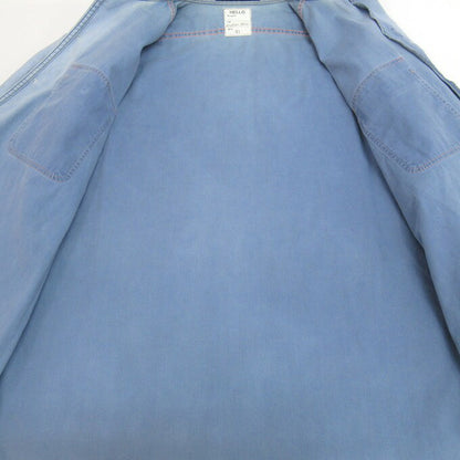 MADISON BLUE Hampton Back Satin Shirt Sax Blue Size 01