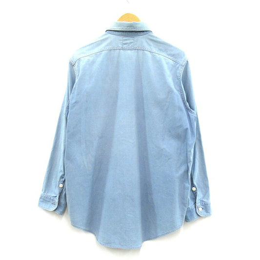 MADISON BLUE Hampton Back Satin Shirt Sax Blue Size 01