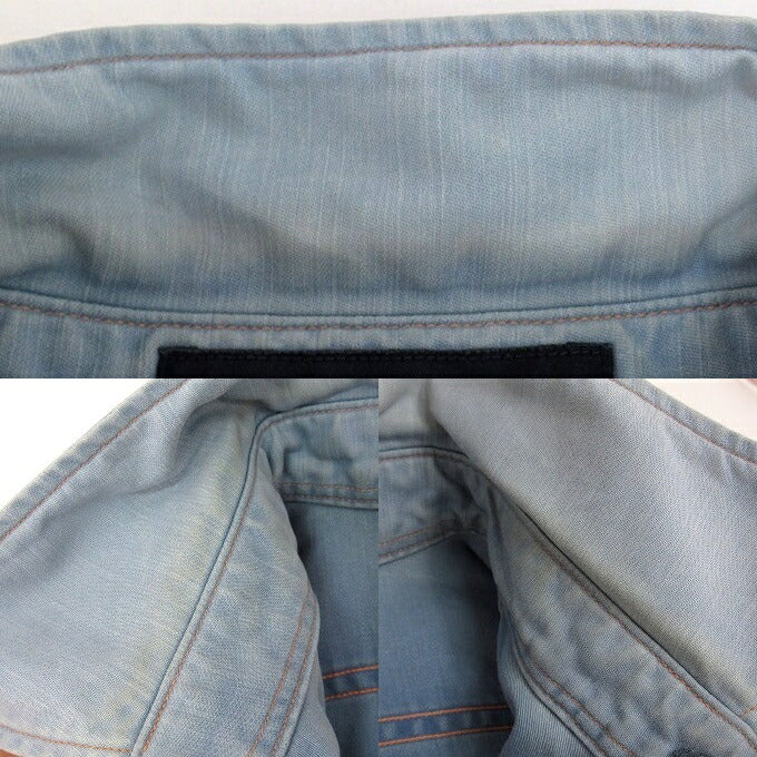 MADISON BLUE Hampton Back Satin Shirt Sax Blue Size 01