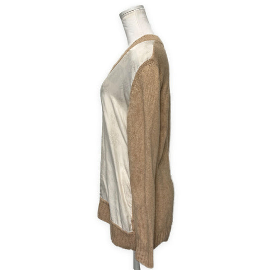 HERMES 00s Margiela Era Silk Wool V-Neck Knit Size M