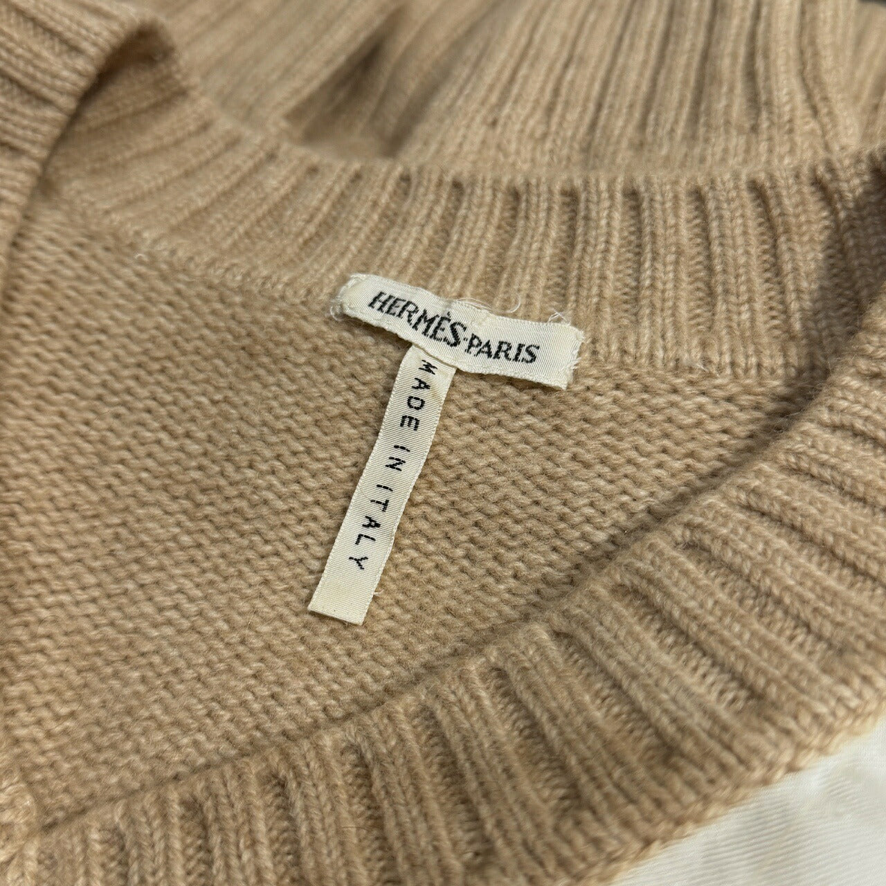 HERMES 00s Margiela Era Silk Wool V-Neck Knit Size M