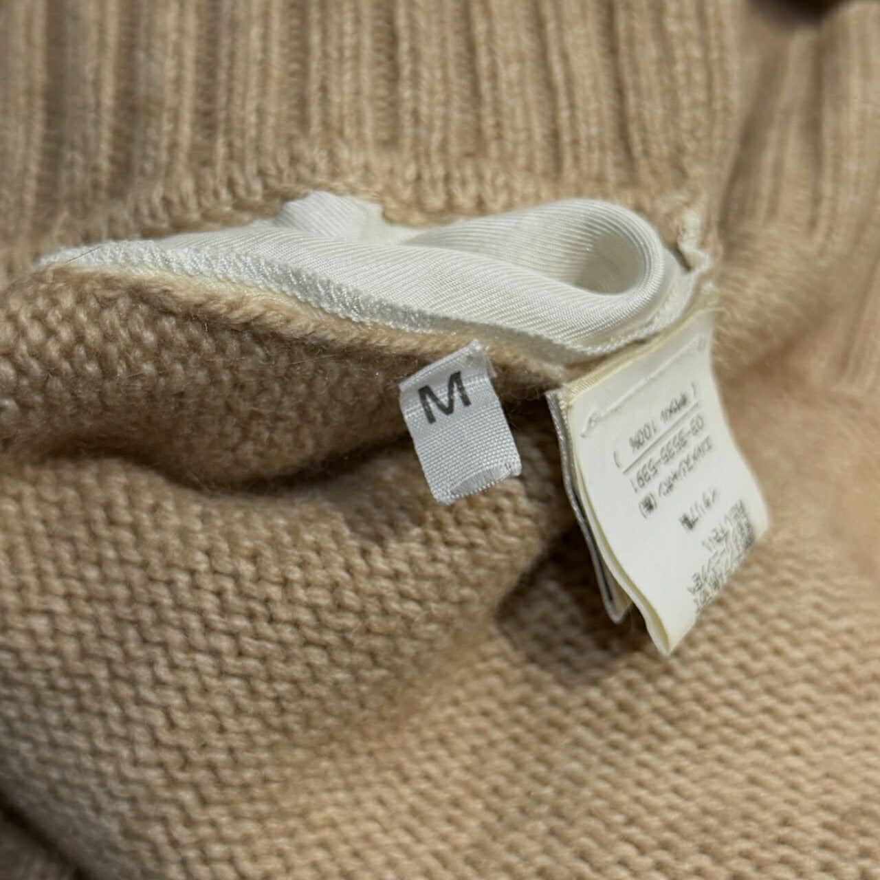 HERMES 00s Margiela Era Silk Wool V-Neck Knit Size M