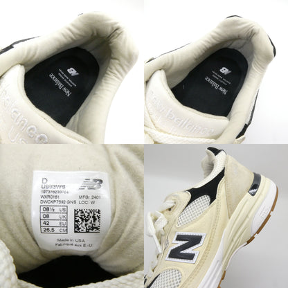 New Balance U993WS Made in USA Sea Salt Black Sneakers