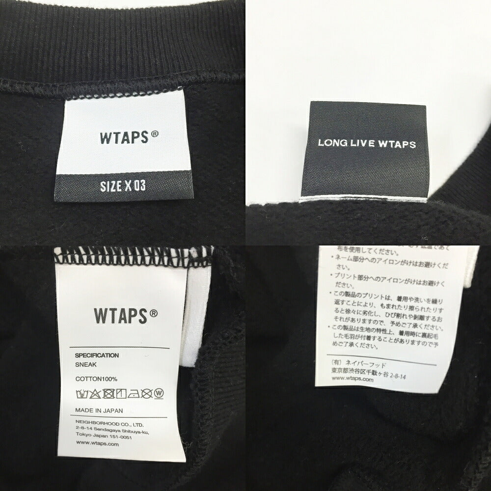 WTAPS Brick Sweatshirt Black Size 03