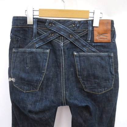 DENHAM Crossback Regular Carrot Fit Dark Indigo Pants Size W27