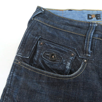 DENHAM Crossback Regular Carrot Fit Dark Indigo Pants Size W27
