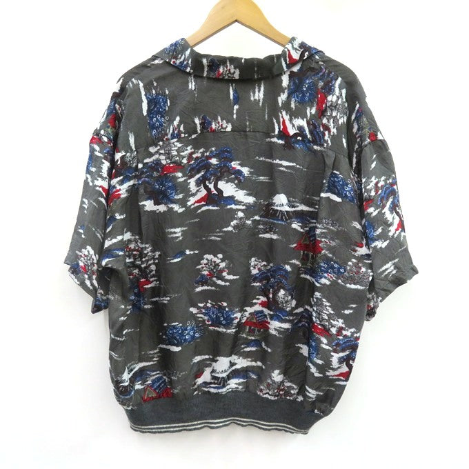 DAIRIKU 24SS "Cliff" Aloha Rib Shirt Charcoal Size M