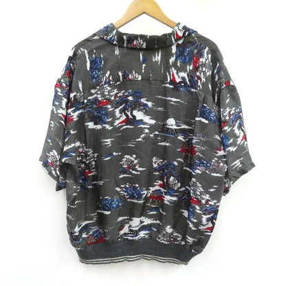 DAIRIKU 24SS "Cliff" Aloha Rib Shirt Charcoal Size M
