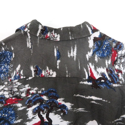 DAIRIKU 24SS "Cliff" Aloha Rib Shirt Charcoal Size M