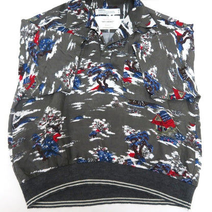 DAIRIKU 24SS "Cliff" Aloha Rib Shirt Charcoal Size M