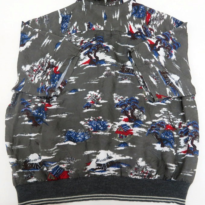 DAIRIKU 24SS "Cliff" Aloha Rib Shirt Charcoal Size M