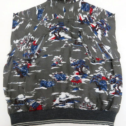 DAIRIKU 24SS "Cliff" Aloha Rib Shirt Charcoal Size M