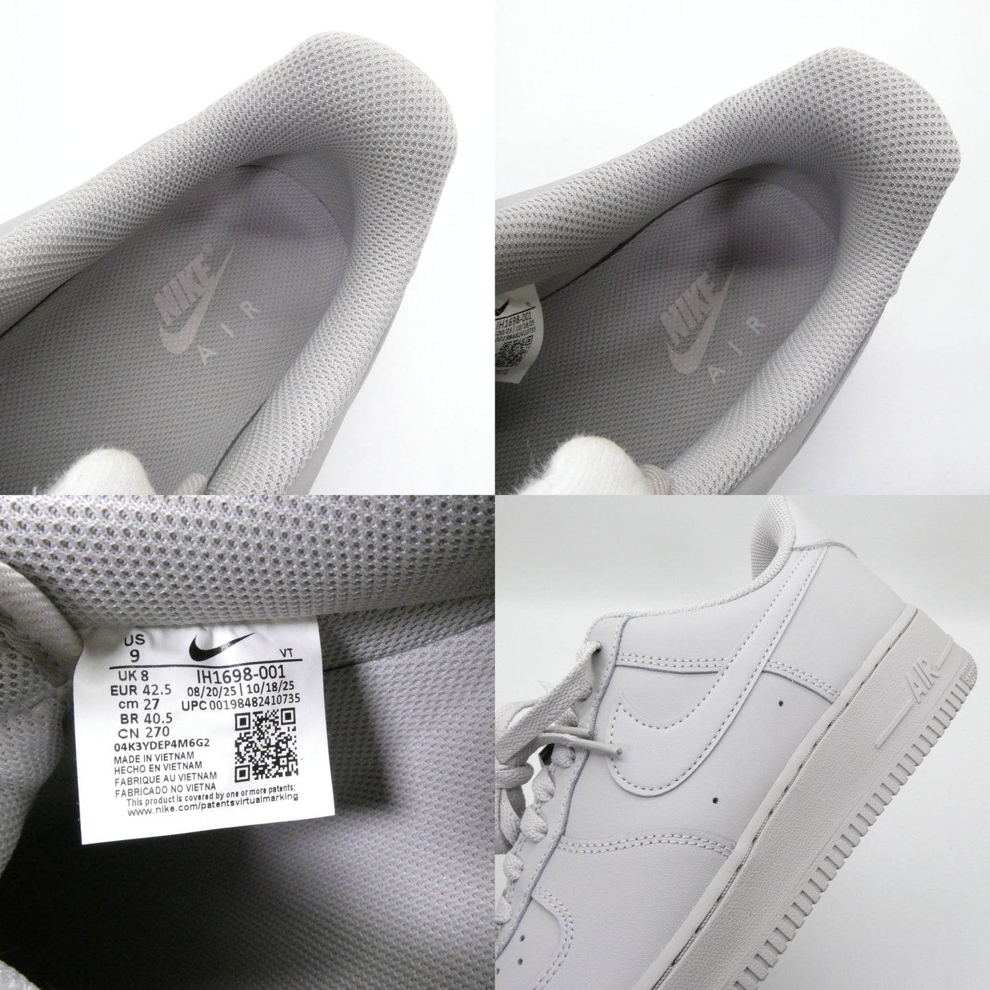NIKE AIR FORCE 1 '07 College Grey Sneakers