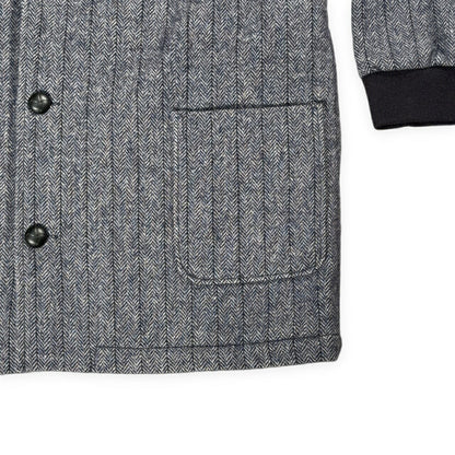 BALMAIN Shawl Collar Wool Quilted Jacket in Japan Size L