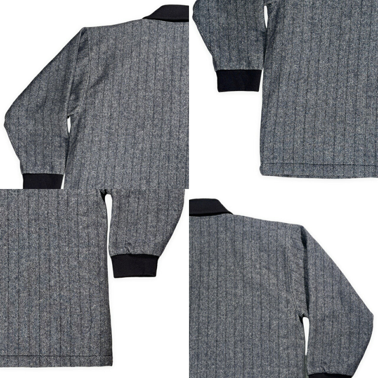 BALMAIN Shawl Collar Wool Quilted Jacket in Japan Size L