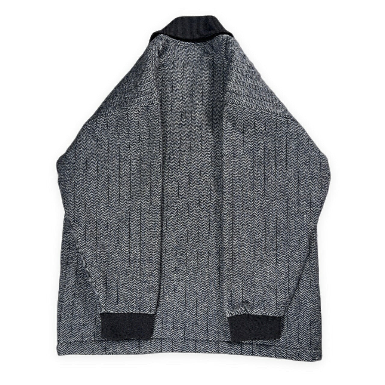BALMAIN Shawl Collar Wool Quilted Jacket in Japan Size L