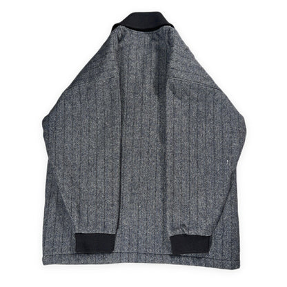 BALMAIN Shawl Collar Wool Quilted Jacket in Japan Size L
