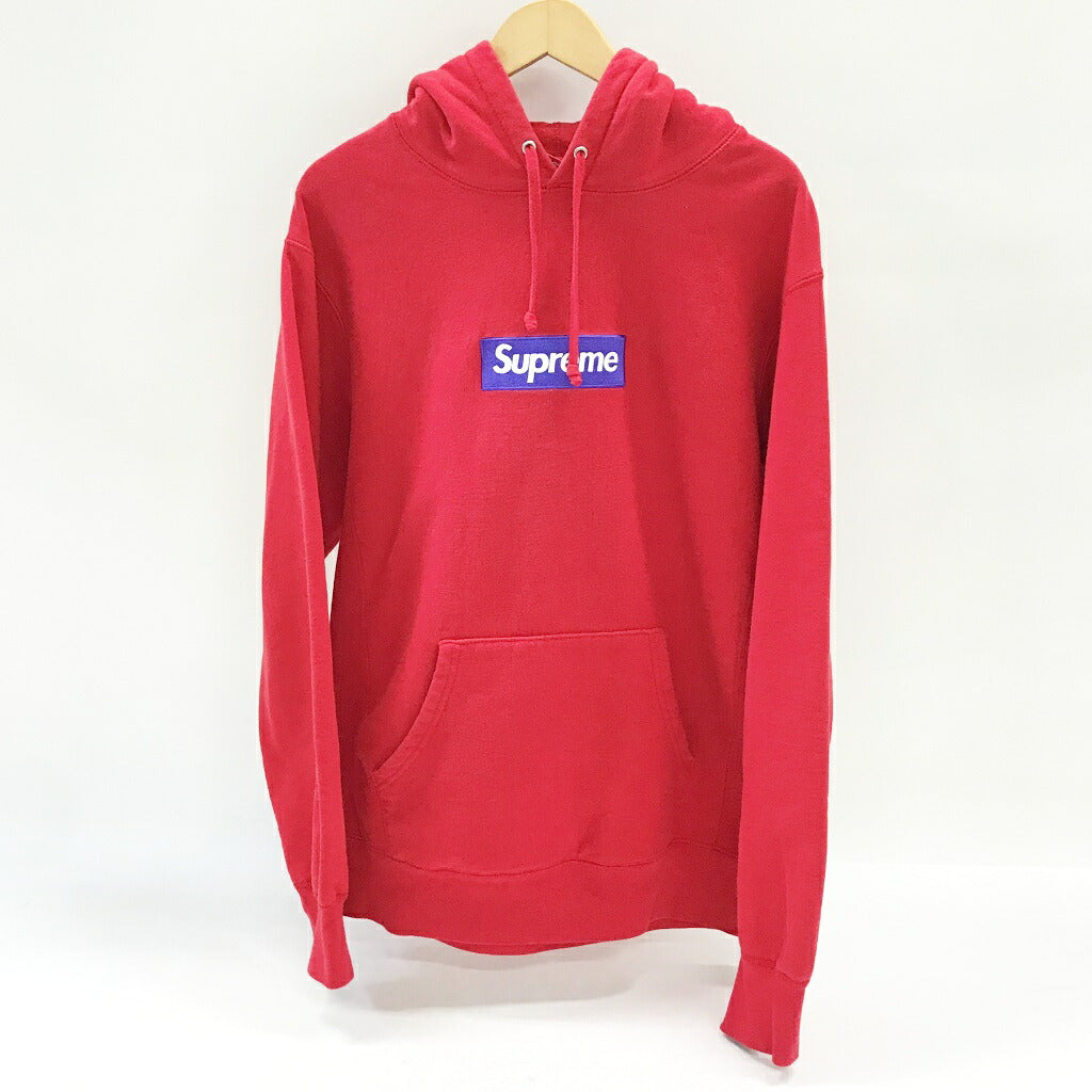 Supreme Box Logo Hooded Sweatshirt Red Size L