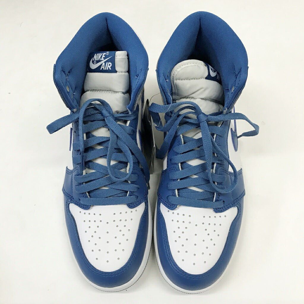 NIKE AIR JORDAN 1 High OG "True Blue" Sneakers Size 27