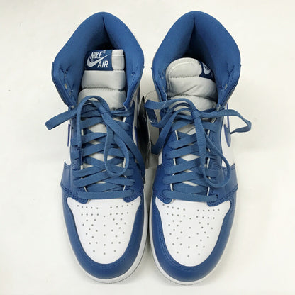 NIKE AIR JORDAN 1 High OG "True Blue" Sneakers Size 27