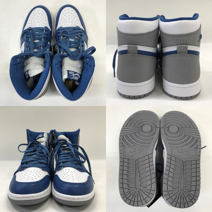 NIKE AIR JORDAN 1 High OG "True Blue" Sneakers Size 27