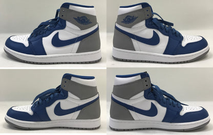 NIKE AIR JORDAN 1 High OG "True Blue" Sneakers Size 27