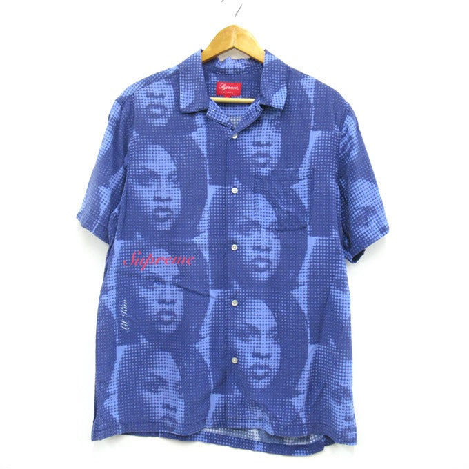 SUPREME 22SS Lil Kim Short Sleeve Shirt Blue Size M