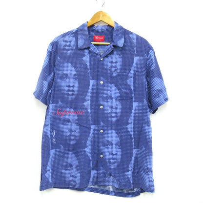 SUPREME 22SS Lil Kim Short Sleeve Shirt Blue Size M