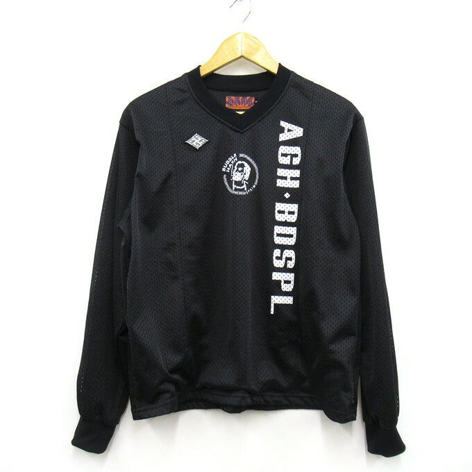 BUDSPOOL Double Mesh Soccer Jersey Black Shirt Size S