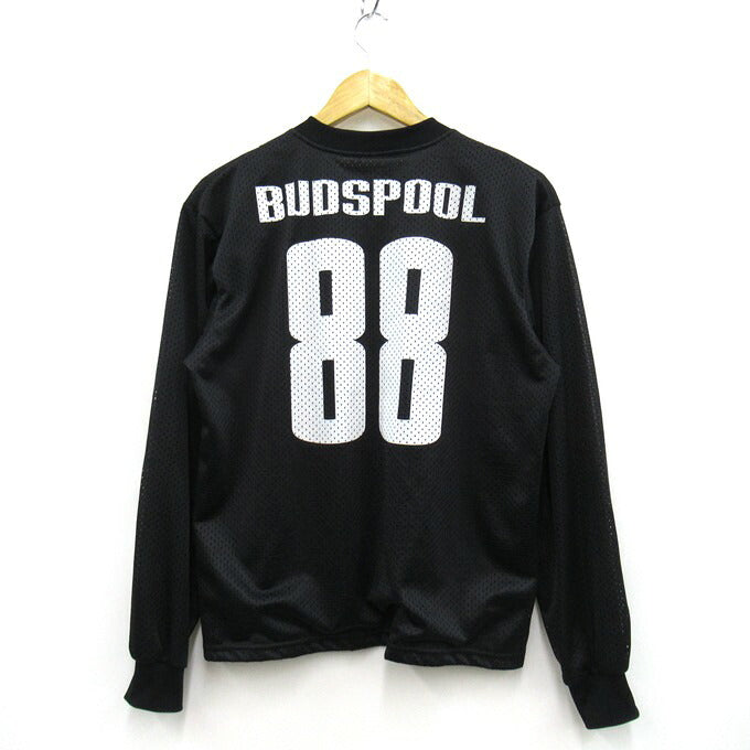 BUDSPOOL Double Mesh Soccer Jersey Black Shirt Size S