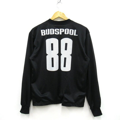 BUDSPOOL Double Mesh Soccer Jersey Black Shirt Size S