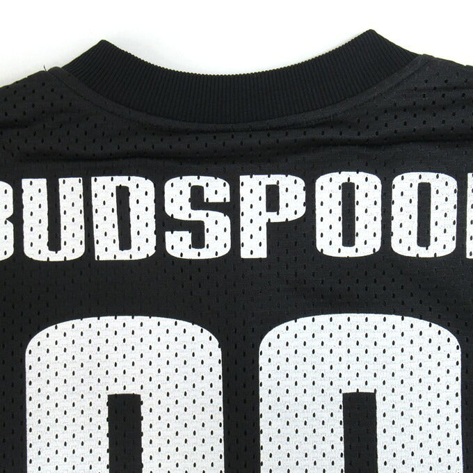 BUDSPOOL Double Mesh Soccer Jersey Black Shirt Size S