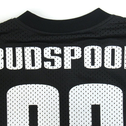 BUDSPOOL Double Mesh Soccer Jersey Black Shirt Size S
