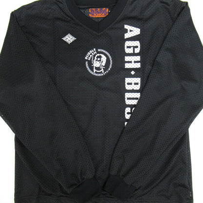 BUDSPOOL Double Mesh Soccer Jersey Black Shirt Size S
