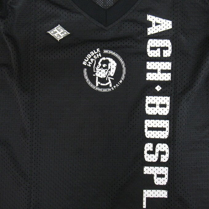 BUDSPOOL Double Mesh Soccer Jersey Black Shirt Size S