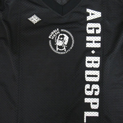 BUDSPOOL Double Mesh Soccer Jersey Black Shirt Size S