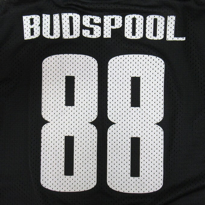 BUDSPOOL Double Mesh Soccer Jersey Black Shirt Size S