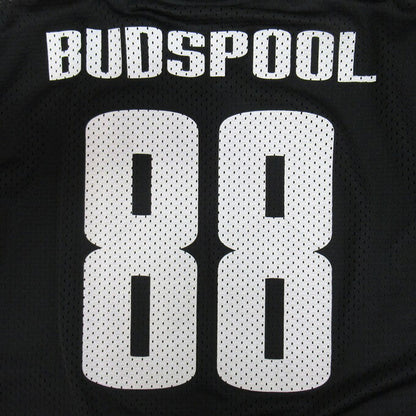 BUDSPOOL Double Mesh Soccer Jersey Black Shirt Size S