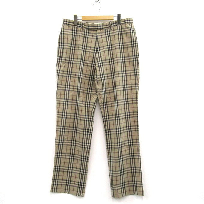 BURBERRY LONDON Check Pattern Slacks Size W91 Size 】91
