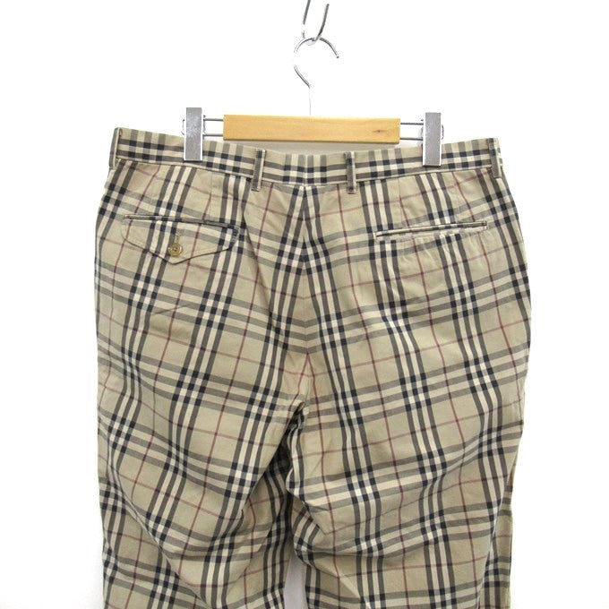 BURBERRY LONDON Check Pattern Slacks Size W91 Size 】91