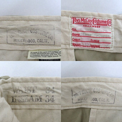 TOYS McCOY V. Hilts Chino Trousers Khaki Beige Size 34