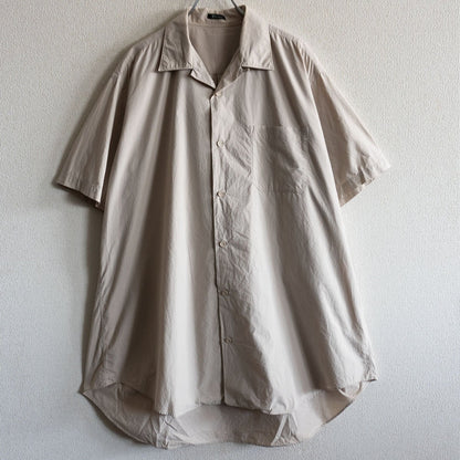 Y's for Men Oversized Open-Collar Shirt Beige Size XL