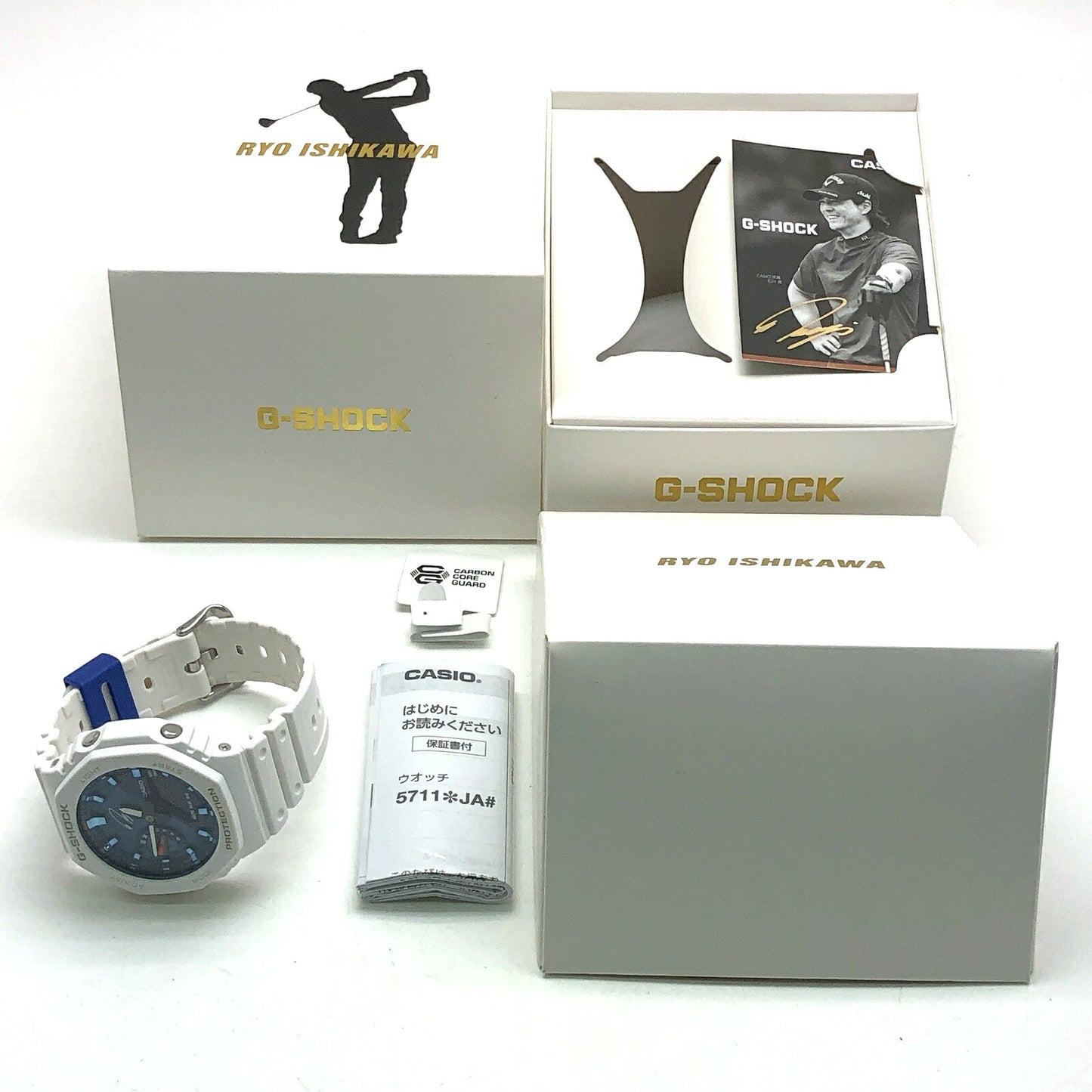 G-SHOCK Ryo Ishikawa 5th Sig. White Blue Watch Size ONE SIZE