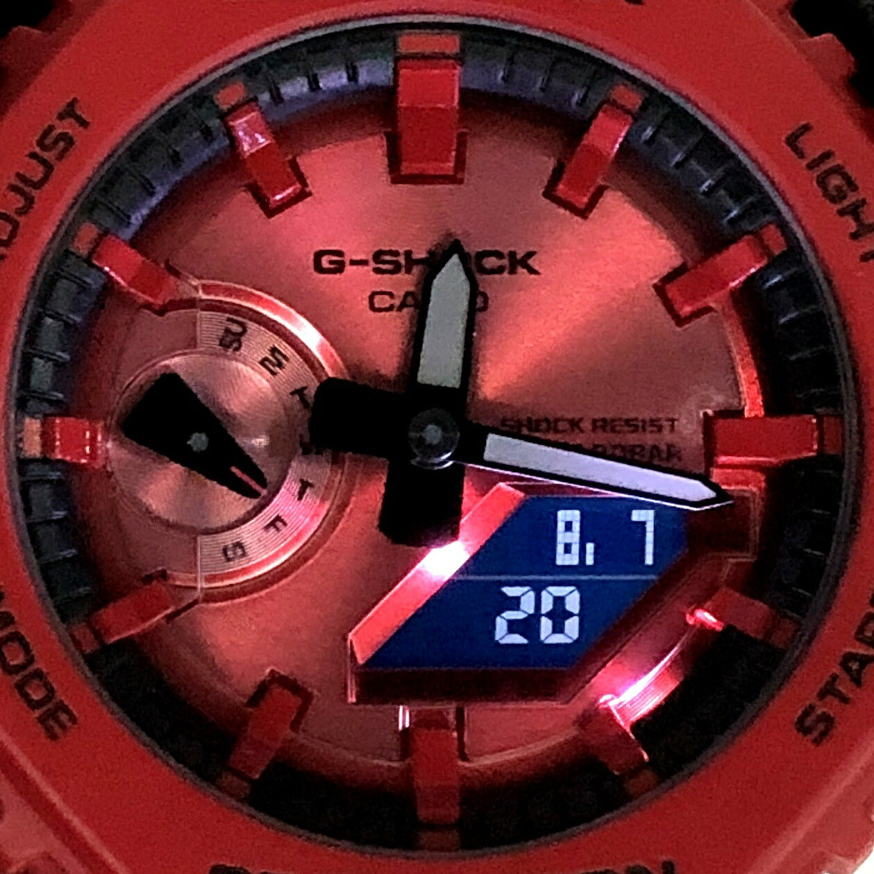 G-SHOCK Iconic Red CasiOak Ana-Digi Watch Size ONE SIZE